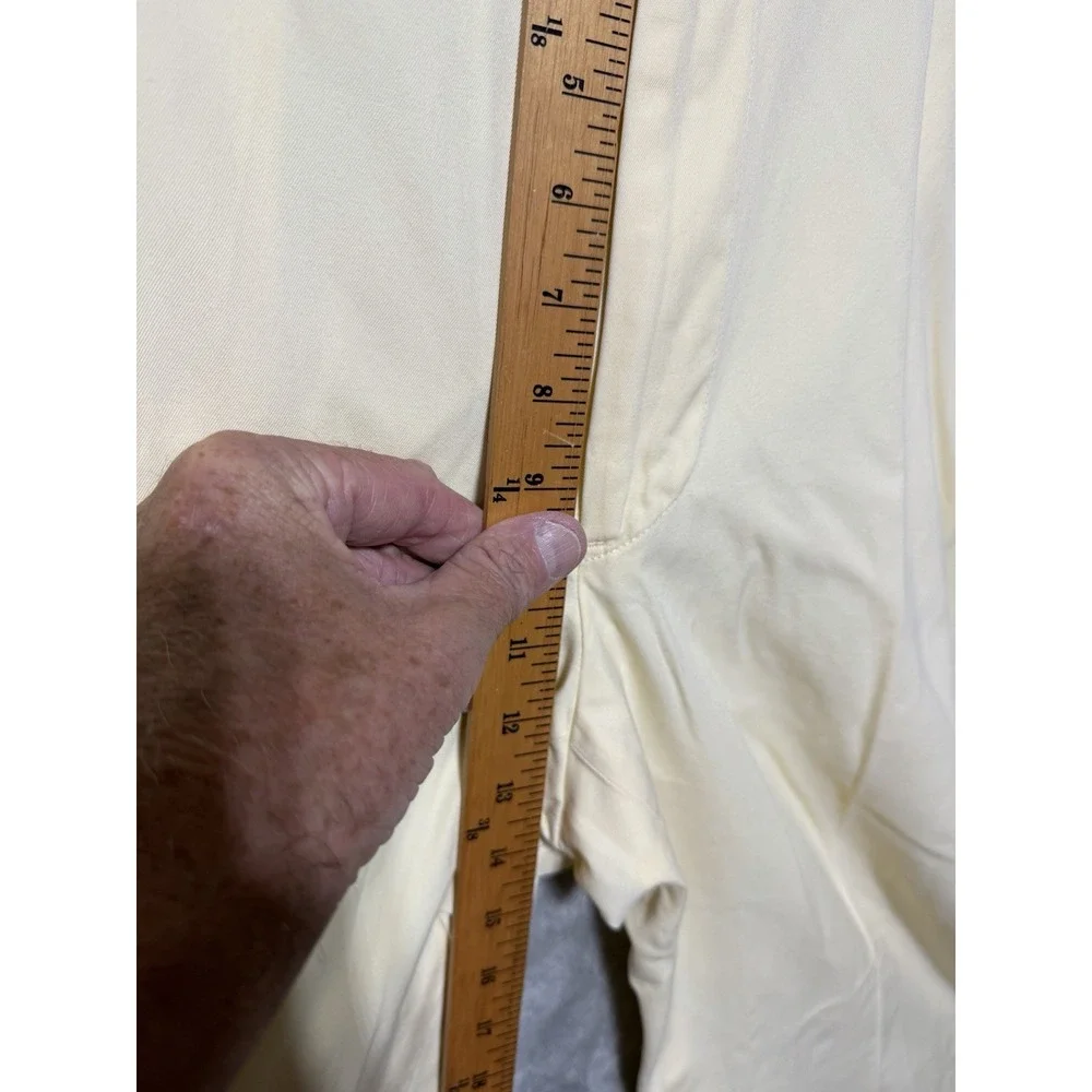 Maus & Hoffman Pants Mens 42x29‎ Cream Sea Island Cotton USA Made